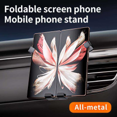 Support de téléphone voiture à écran pliable - Fixation sur ventilation à gravité -structure to… — Accessoire · Smarty Paris 18e